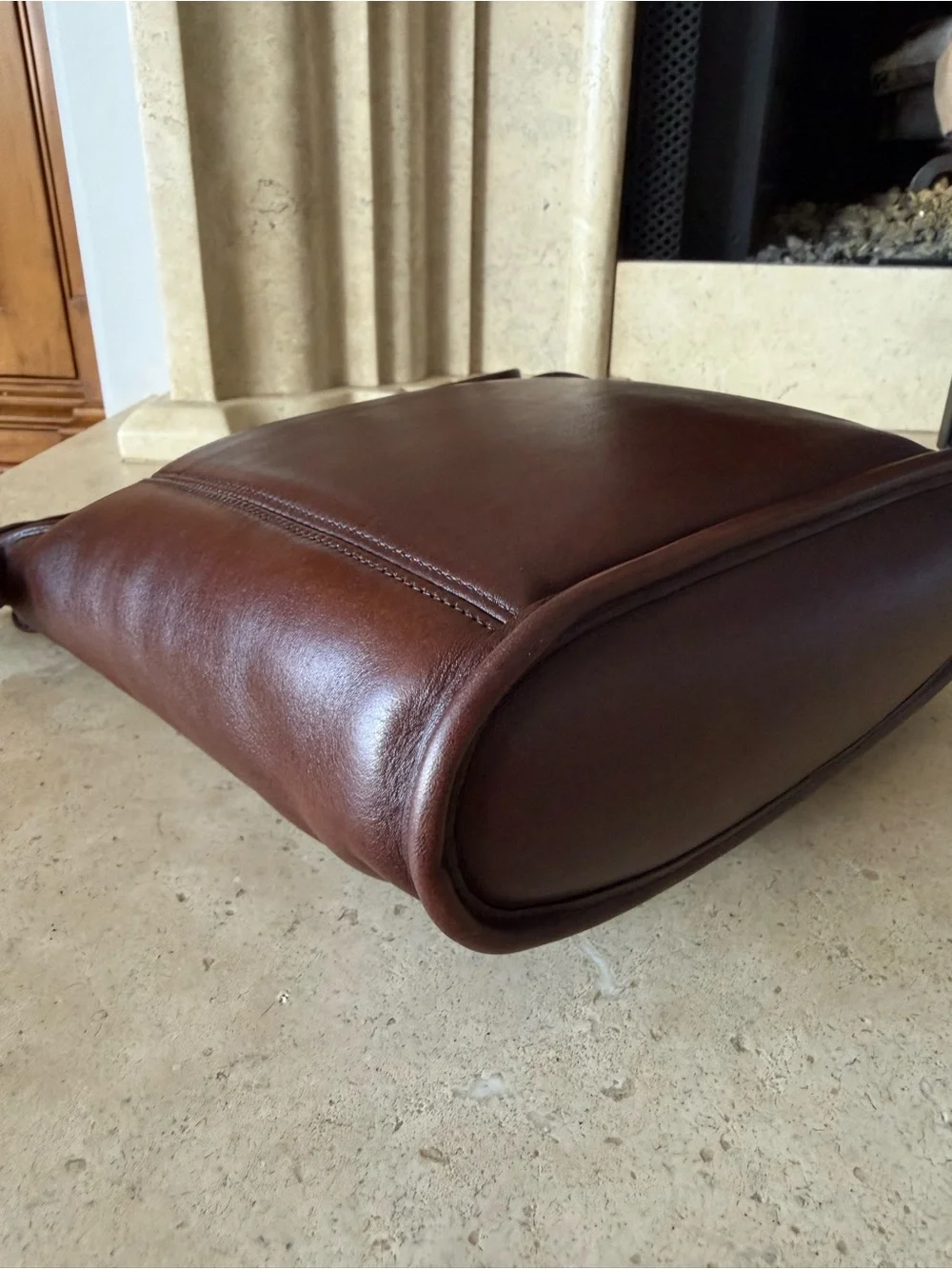 Vintage Coach 9816 Legacy Slim Duffle Mahogany Brown USA Made